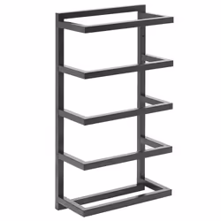 Porta asciugamani a 5 aste. Mantieni il bagno sempre in ordine con questo portasciugamani. Realizzato in durevole metallo luc ...
