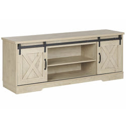 Beliani - Mobile tv Stile Rustico con Cassetti ed Ante in Legno Chiaro Ulan