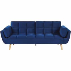 Divano letto a 3 posti. Questo divano letto si distingue per il suo design classico unito a forme retrò. Realizzato in durevo ...