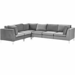 Divano componibile in velluto a 6 pezzi. Porta la classe e l'eleganza in soggiorno con questo divano dal design moderno. I pi ...
