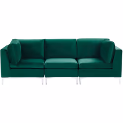 Divano modulare 3 pezzi. Porta la classe e l'eleganza in soggiorno con questo divano a 3 posti. I piedi in metallo lucido gli ...
