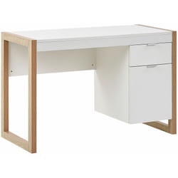 Scrivania Scandinava con Cassetto in Legno 110 x 50 cm Johnson