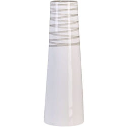 Beliani - Vaso Moderno in Terracotta Bianco Soggiorno Davanzale Tarragona