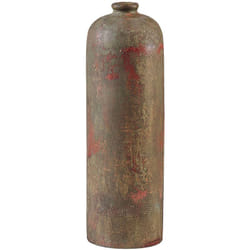 Beliani - Vaso Decorativo Vintage Antico Soggiorno Verde e Rame Ubeda