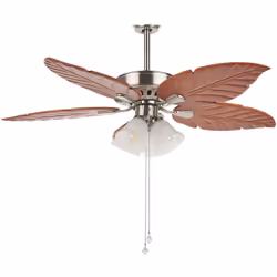 Elegante ventilatore a 5 pale con luci. Questo versatile ventilatore da soffitto multifunzionale è perfetto per tutto l'anno. ...