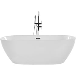Vasca da Bagno Freestanding in Acrilico Sanitario Bianco 160 x 75 cm Nevis