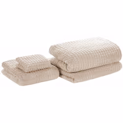 Set di 4 asciugamani da bagno. Questo set di asciugamani veramente morbidi e soffici è la scelta migliore per il tuo bagno. I ...