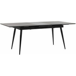 Tavolo da pranzo estensibile 160/200 x 90 cm a 6 Posti Nero Maldon