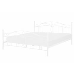 Struttura Letto in Metallo Bianco con Doghe Design Vintage 140 x 200 cm Antlia