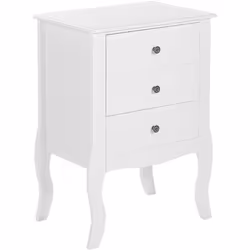 Comodino scandinavo con pratici cassetti. Questo bellissimo comodino in stile scandinavo sarà un'aggiunta perfetta per ogni c ...