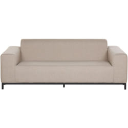 Divano da giardino in tessuto beige gambe in alluminio nero Rovigo