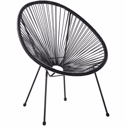Sedia design moderno in rattan per interni ed esterni. Una seduta iconica ispirata dal design messicano adatta a spazi intern ...
