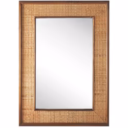 Specchio Rettangolare con Cornice in Legno. Se sei alla ricerca di un modo semplice per completare i tuoi interni, questo spe ...