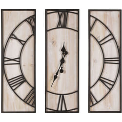 Beliani - Orologio da parete in legno chiaro 75 x 75 cm coatlan