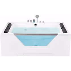 Classica vasca idromassaggio a 2 posti. Rinnova il bagno con questa vasca idromassaggio per 2 persone. I comodi poggiatesta e ...