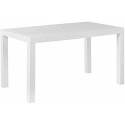 Beliani - Tavolo da Pranzo da Giardino 6 Posti 140 x 80 cm Bianco Fossano