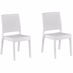 Set di 2 sedie da pranzo da esterno. Goditi ogni istante all'aperto in famiglia o con gli amici con questo set di sedie da es ...