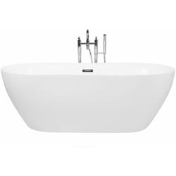 Beliani - Vasca da Bagno Freestanding 180 cm in Acrilico Bianco Carrera
