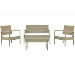 Set da giardino in rattan marrone chiaro Marsala