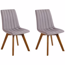 Set di 2 sedie imbottite. Questo set di due adorabili sedie si abbina perfettamente a qualsiasi sala da pranzo contemporanea, ...