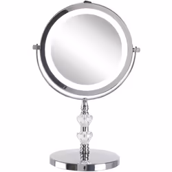 Specchio per make-up con luce a LED. Questo classico e funzionale specchio per make-up a LED è perfetto per un tavolino da to ...