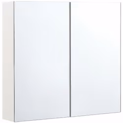 Elegante mobiletto da bagno a specchio. Grazie al suo design semplice e senza maniglie, questo mobile si adatta a molti conce ...