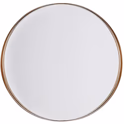 Moderno specchio da muro con cornice color rame. Questo specchio da parete rotondo è un accessorio perfetto per aumentare la  ...