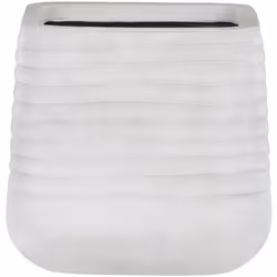 Moderno vaso da fiori quadrato. Vaso per piante grande e accattivante, perfetto per una terrazza o un patio spaziosi. Realizz ...