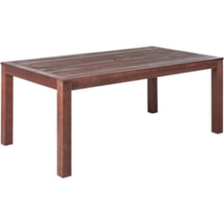 Tavolo da Pranzo da Giardino a 6 Posti in Legno di Eucalipto 180 x 100 cm Marrone Scuro Tuscania