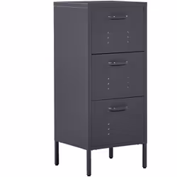 Moderna cassettiera in acciaio laminato con 3 cassetti. Pratico armadietto dal design semplice e senza tempo, si adatta a ogn ...
