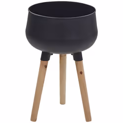 Fioriera decorativa con gambe in legno. Dai un tocco speciale alle tue piante in vaso e decora il tuo soggiorno o il tuo balc ...