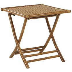 Tavolino Bistrò da Esterno in Legno di Bambù Marrone Chiaro Pieghevole 70 x 70 cm Molise