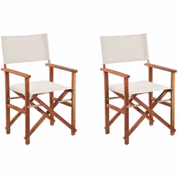 Set di 2 sedie da regista pieghevoli. Crea un piccolo set cinematografico a casa tua o all'aperto. Questo fantastico set di d ...
