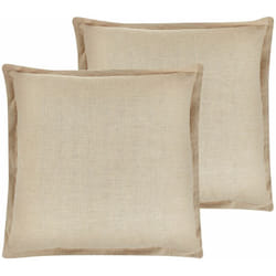 Beliani - Set di 2 cuscini decorativi beige 45 x 45 cm sfoderabili con cerniera stile boho tradizionale Guzmania