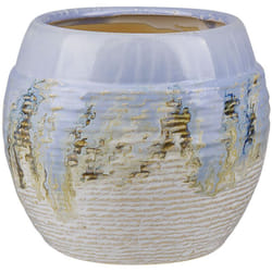 Beliani - Vaso per fiori decorativo stile glamour 19 cm rotondo multicolore Berge
