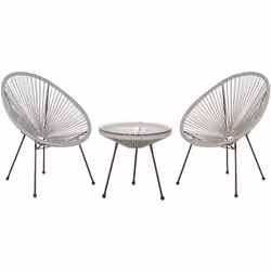 Set bistrot moderno in 3 pezzi. Questo prezioso set bistrot, è senza dubbio la scelta perfetta. Caratterizzato da sedute ampi ...
