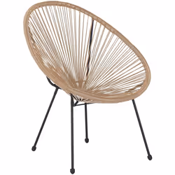 Sedia design moderno in rattan per interni ed esterni. Una seduta iconica ispirata dal design messicano adatta a spazi intern ...