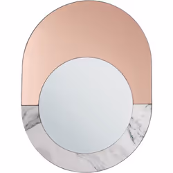 Specchio da parete decorativo di ispirazione glam. Questo eccezionale specchio da parete sarà una decorazione perfetta per qu ...