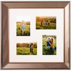 Beliani - Cornice portafoto multipla vetro ramato plastica 52 x 52 cm 4 immagini collage foto Dabola