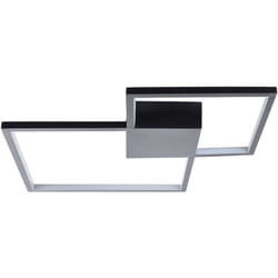 Beliani - Plafoniera Moderna Illuminazione Integrata Luci led Quadrate Metallo Nero Oksu