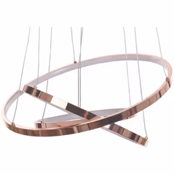 Lampada a sospensione rotonda con luce LED integrata. Questo lampadario combina perfettamente la semplicità dello stile minim ...