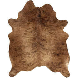 Beliani - Tappeto in vera pelle di mucca marrone chiaro 2-3 m² rustico brasiliano Nasqu