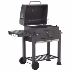 Beliani PAVLOF, Grill, Carbone (combustibile), Esterno, Caminetto, Griglia, Nero