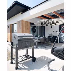 Beliani PAVLOF Grill Caminetto Carbone (combustibile) Nero - Vista aggiuntiva 6