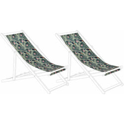 Set di 2 Teli Sostitutivi per sdraio pellicani multicolore Anzio / Avellino