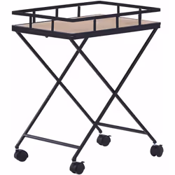 Carrello portavivande in metallo. Servire i tuoi ospiti con stile? Ora puoi! Questo carrello da cucina con ruote è la soluzio ...