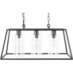Originale lampada a sospensione a 3 fuochi. Questo lampadario in stile industriale è la scelta perfetta per la cucina, la sal ...