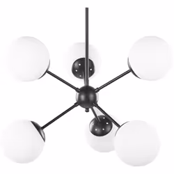 Moderna lampada a sospensione a 6 punti luce. Dona luce nuova al salone o alla camera da letto con quest'originale lampadario ...