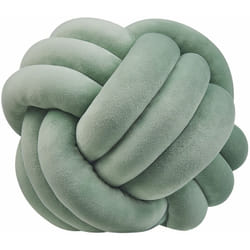 Beliani - Morbido Cuscino Decorativo a Forma di Nodo Menta 30 x 30 cm Malni