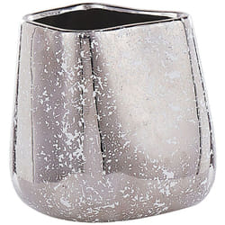 Beliani - Vaso da fiori decorativo da interno in gres porcellanato argentata 20 cm Cirta